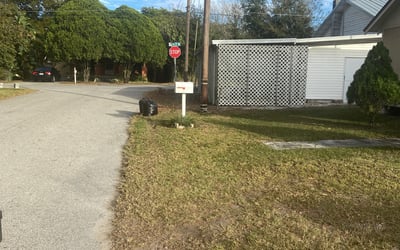 Photo of Eric B.'s yard after getting landscaping in Frostproof, FL