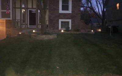 Photo of Michael S.'s yard after getting landscaping in Adrian, MO