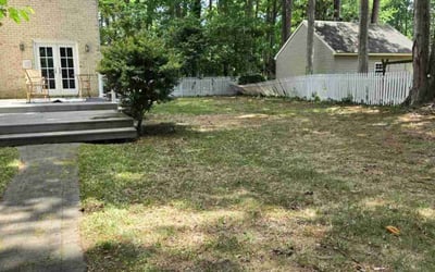 Photo of Erin M.'s yard after getting landscaping in Chesapeake, VA