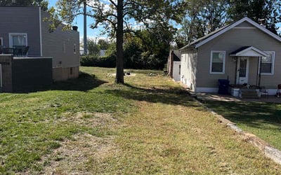 Photo of Devin M.'s yard after getting landscaping in Valley Park, MO