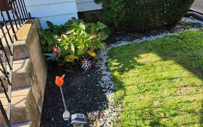 Photo of Sharon F.'s yard after getting landscaping in Portland, CT