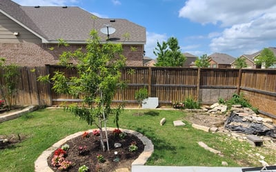 Photo of Michael W.'s yard after getting landscaping in Thrall, TX