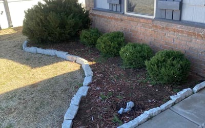 Photo of Pam B.'s yard after getting landscaping in Oklahoma City, OK