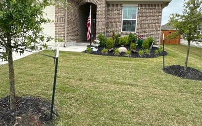 Photo of Barbara K.'s yard after getting landscaping in Lockhart, TX