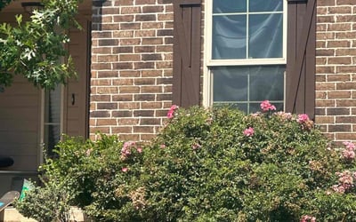 Photo of Rebecca R.'s yard after getting landscaping in Stroud, OK