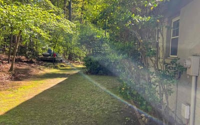 Photo of Jacob S.'s yard after getting landscaping in Bunn, NC