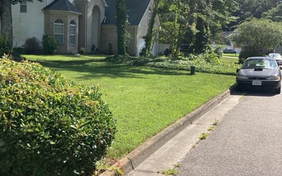 Photo of Eric D.'s yard after getting landscaping in Fort Monroe, VA
