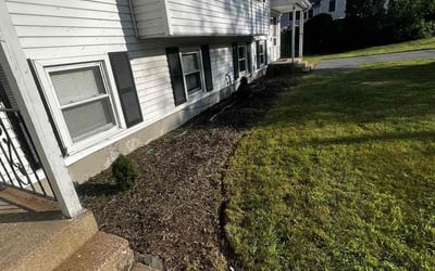 Photo of Kevin R.'s yard after getting landscaping in North Attleboro, MA