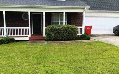 Photo of Jasmine D.'s yard after getting landscaping in Winder, GA