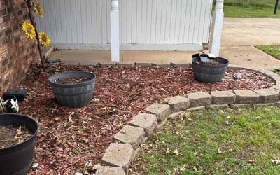 Photo of Deborah L.'s yard after getting landscaping in Oklahoma City, OK