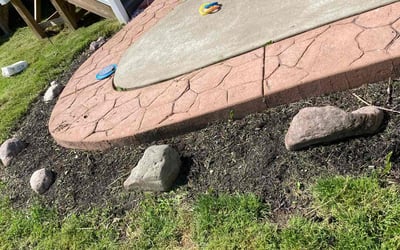 Photo of Michael B.'s yard after getting landscaping in Clarence Center, NY