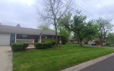 Photo of Kenny R.'s yard after getting landscaping in Gower, MO