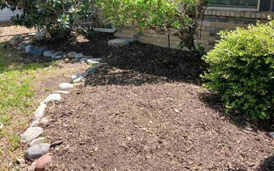 Photo of Gabriel G.'s yard after getting landscaping in The Colony, TX