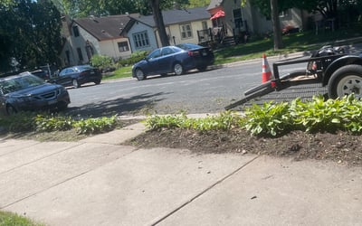 Photo of Kevin G.'s yard after getting landscaping in Woodville, WI