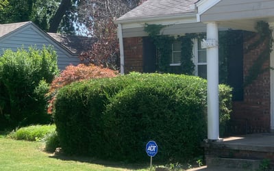 Photo of Justin D.'s yard after getting landscaping in Henryetta, OK
