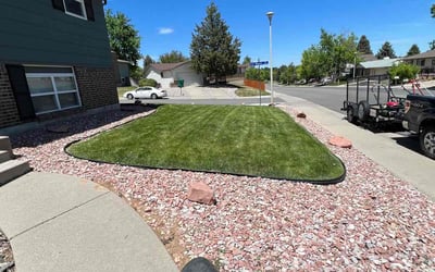 Photo of Michael H.'s yard after getting landscaping in Byers, CO