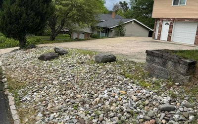 Photo of Andrea M.'s yard after getting landscaping in Hazleton, PA