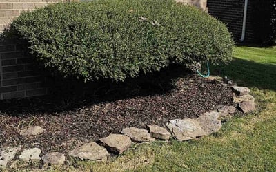 Photo of Jon M.'s yard after getting landscaping in Marion, AR
