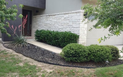 Photo of Madison M.'s yard after getting landscaping in Granger, TX