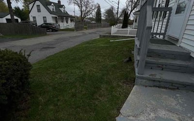 Photo of Karen W.'s yard after getting landscaping in Foxboro, MA