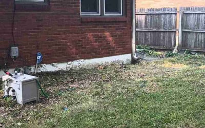 Photo of Cassandra M.'s yard after getting landscaping in De Soto, KS