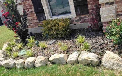 Photo of Stacie S.'s yard after getting landscaping in Blue Ridge, TX