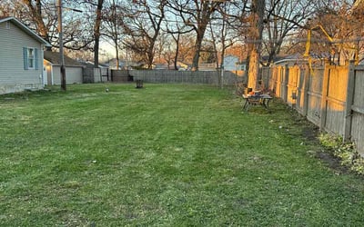 Photo of Stephanie R.'s yard after getting landscaping in Monee, IL