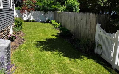Photo of Sarah H.'s yard after getting landscaping in Fitchburg, MA