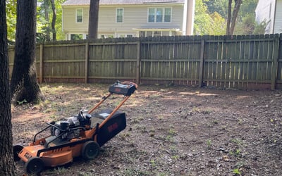 Photo of Stephen P.'s yard after getting landscaping in Blackstock, SC