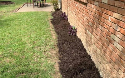Photo of Conny N.'s yard after getting landscaping in Greenwood, TX