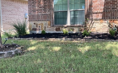 Photo of Sarah B.'s yard after getting landscaping in Alvord, TX