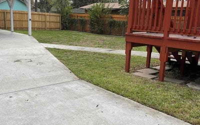 Photo of Brittany K.'s yard after getting tree care in Converse, TX