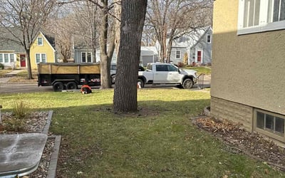 Photo of Julie S.'s yard after getting landscaping in Prescott, WI