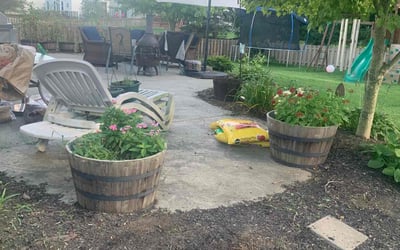 Photo of Jason B.'s yard after getting landscaping in Kilbourne, OH