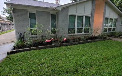 Photo of Jessica S.'s yard after getting landscaping in Hempstead, TX