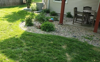 Photo of Liz C.'s yard after getting landscaping in Glenwood, IA