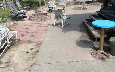 Photo of Brenda M.'s yard after getting landscaping in Bellevue, NE