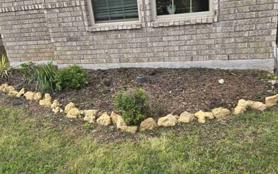 Photo of Jonathan E.'s yard after getting landscaping in Caddo Mills, TX