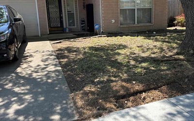 Photo of Brandon C.'s yard after getting landscaping in Decatur, TX