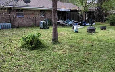 Photo of Jennifer K.'s yard after getting landscaping in Sweeny, TX