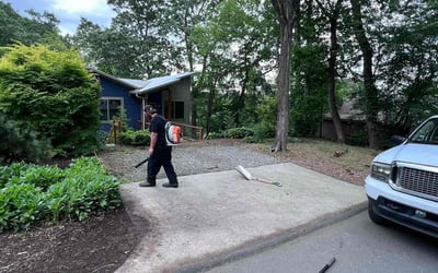Photo of Matt B.'s yard after getting landscaping in Swannanoa, NC