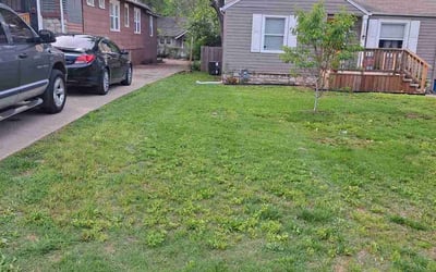 Photo of Eric F.'s yard after getting landscaping in Breckenridge, MO
