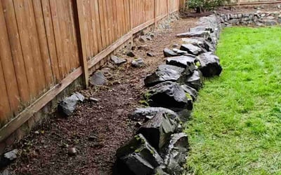 Photo of Zach F.'s yard after getting landscaping in Roy, WA
