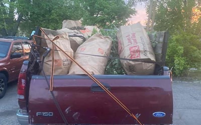Photo of Petra F.'s yard after getting landscaping in Glenwood City, WI