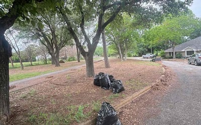Photo of Don L.'s yard after getting landscaping in Alvarado, TX