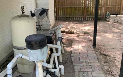 Photo of Fred M.'s yard after getting landscaping in Freeport, TX