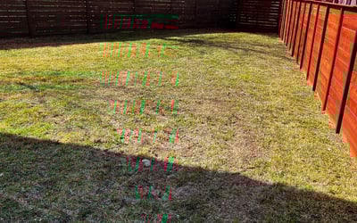 Photo of Ryan A.'s yard after getting landscaping in Maypearl, TX