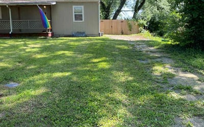 Photo of Joseph B.'s yard after getting landscaping in Parker, KS