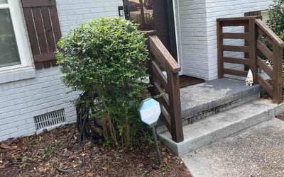 Photo of Justin K.'s yard after getting landscaping in Nelson, GA