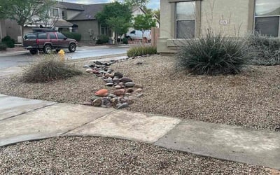 Photo of David K.'s yard after getting landscaping in Cave Creek, AZ